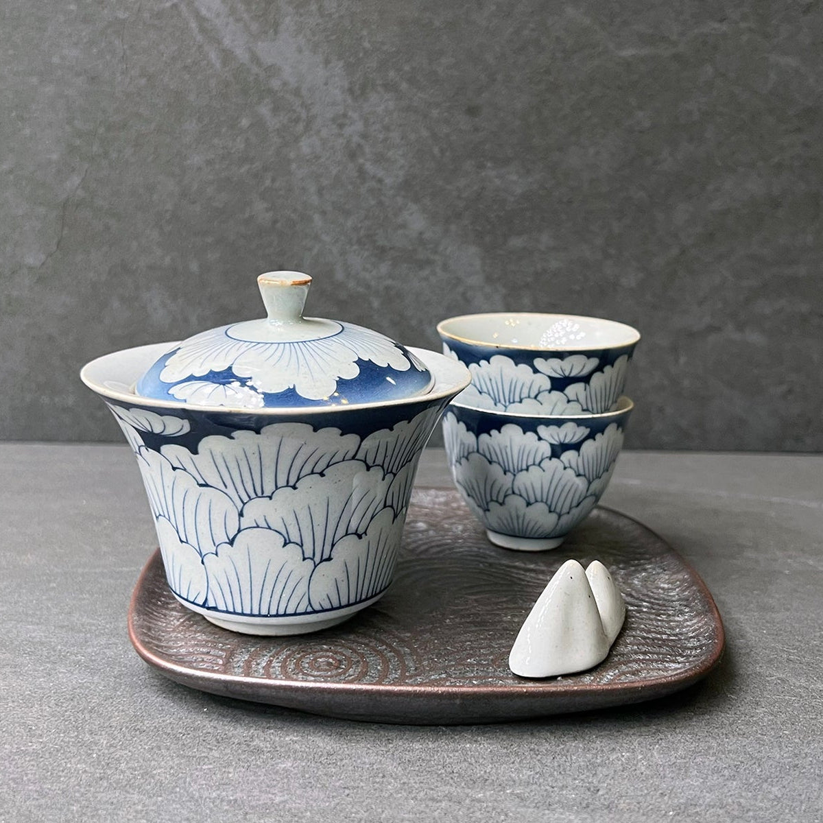 Blue Bloom Gaiwan Tea Set