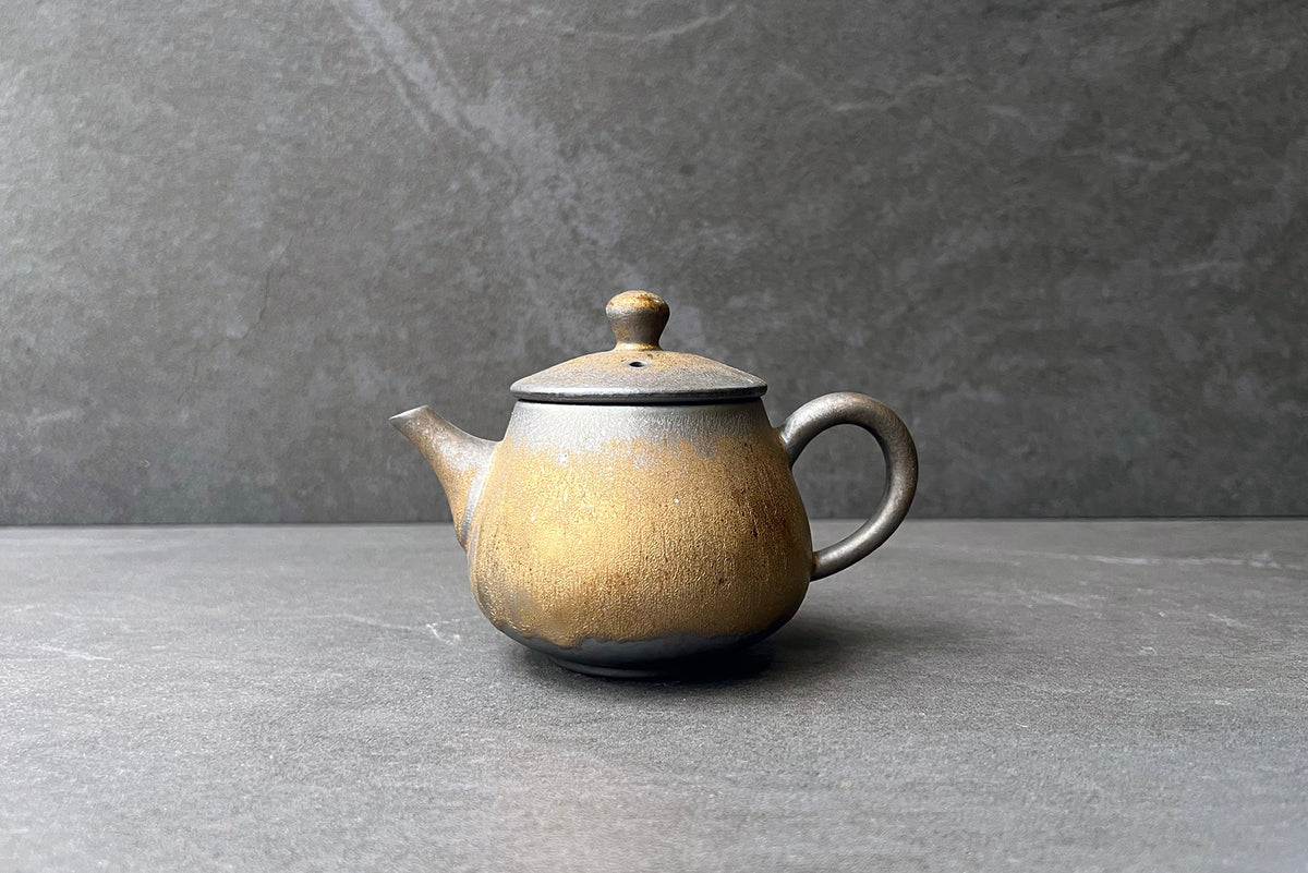 Mineral Japanese Teapot with Metallic Glaze