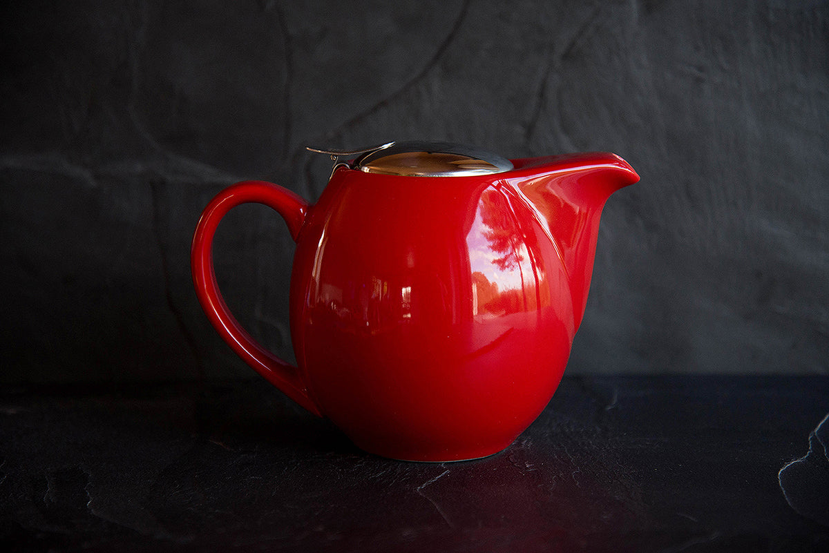 Zaara Red 0.9L Infuser Teapot