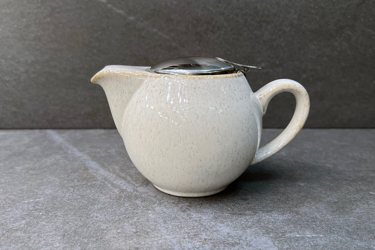 Zaara 0.5L Reactive Cream Teapot