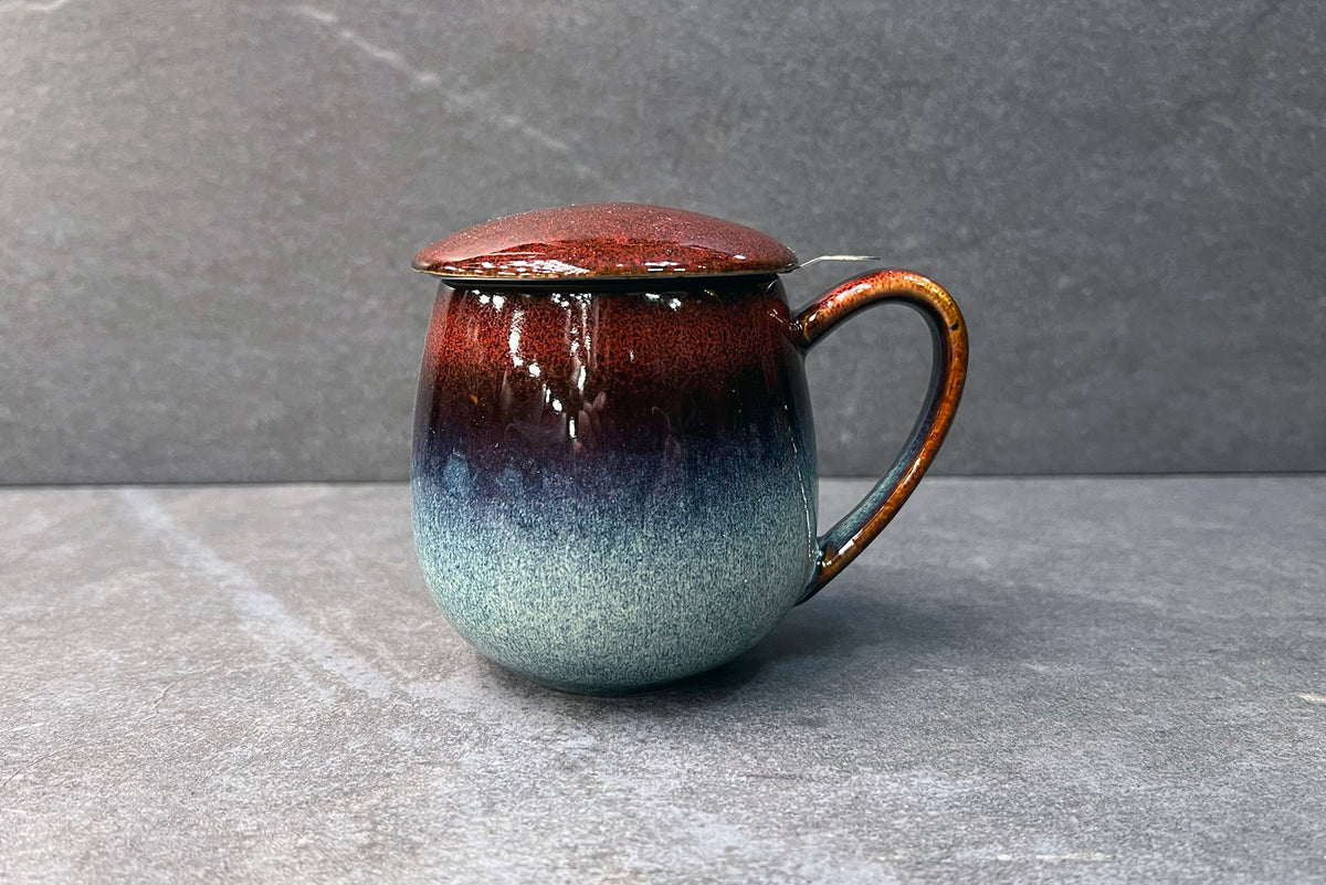Zaara Reactive Red Infuser Mug