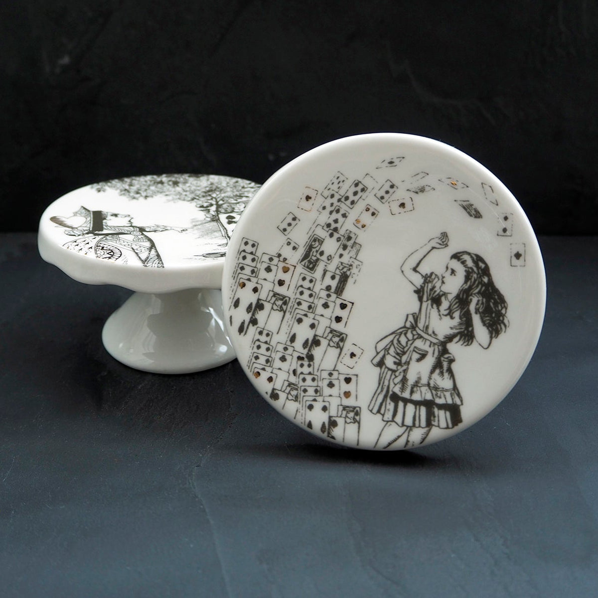 Alice in Wonderland Mini Cake Stand Set of 2