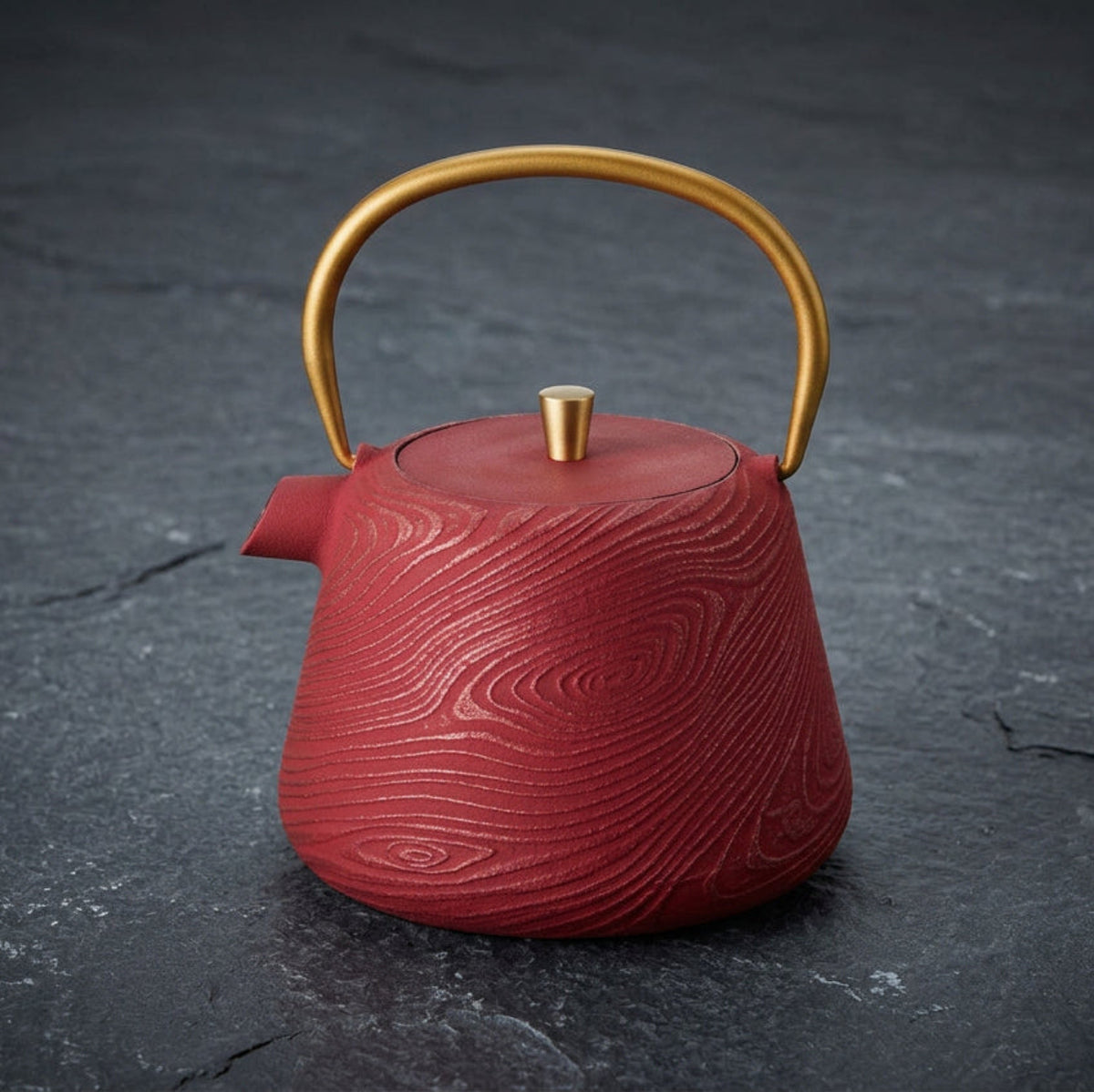 Lihua Red Gold Cast Iron Teapot 1L