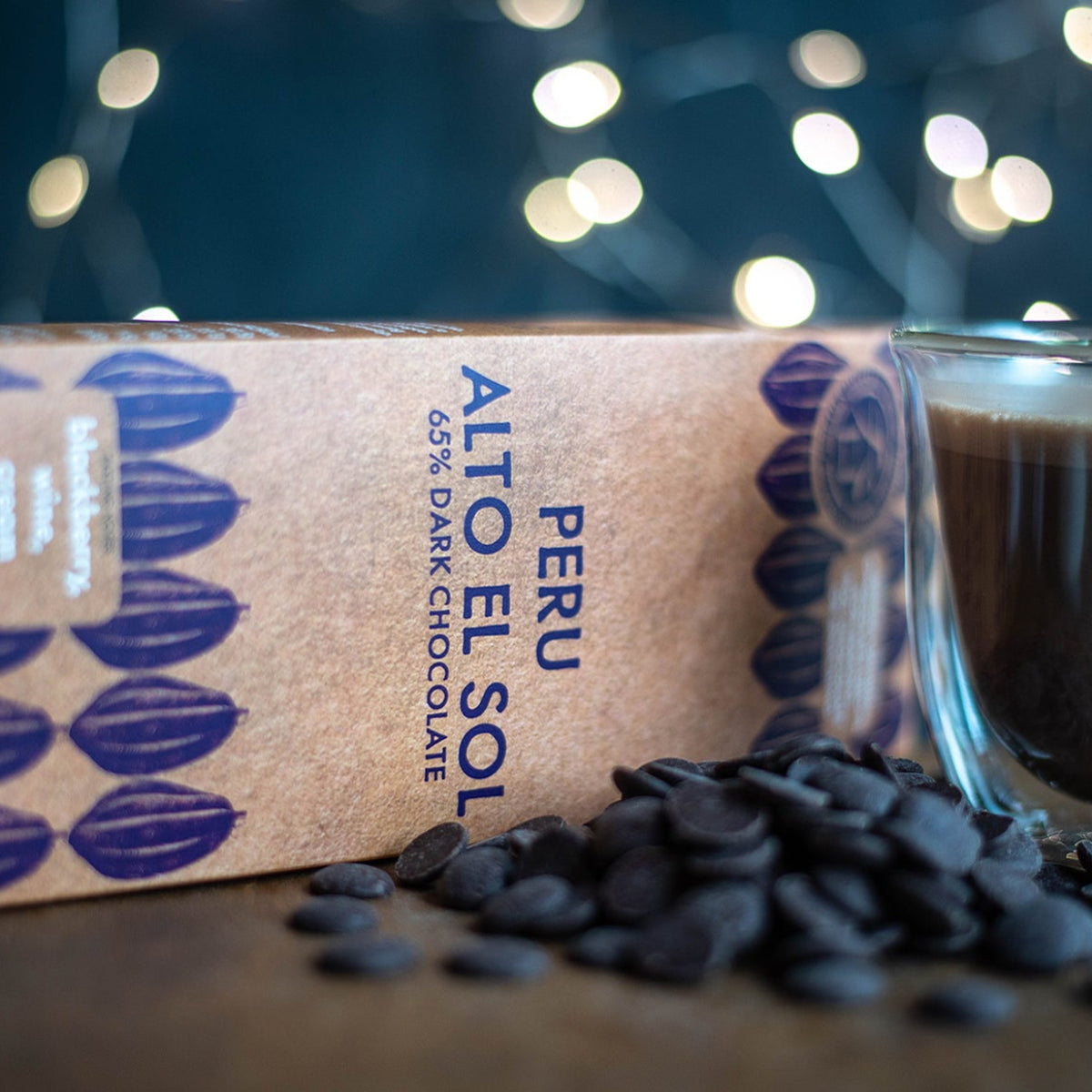 Peru Alto El Sol Dark Chocolate Buttons 65%