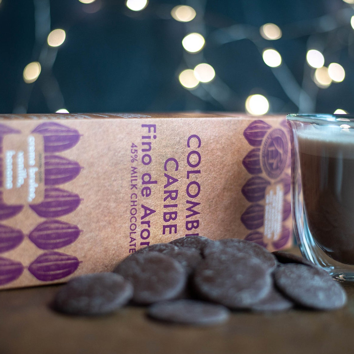 Colombia Caribe Milk Chocolate Buttons 45%