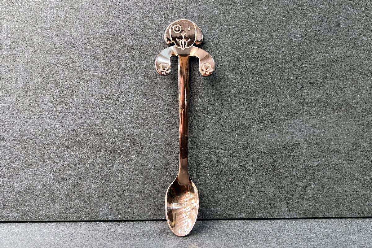 Rose Gold Dog Spoon
