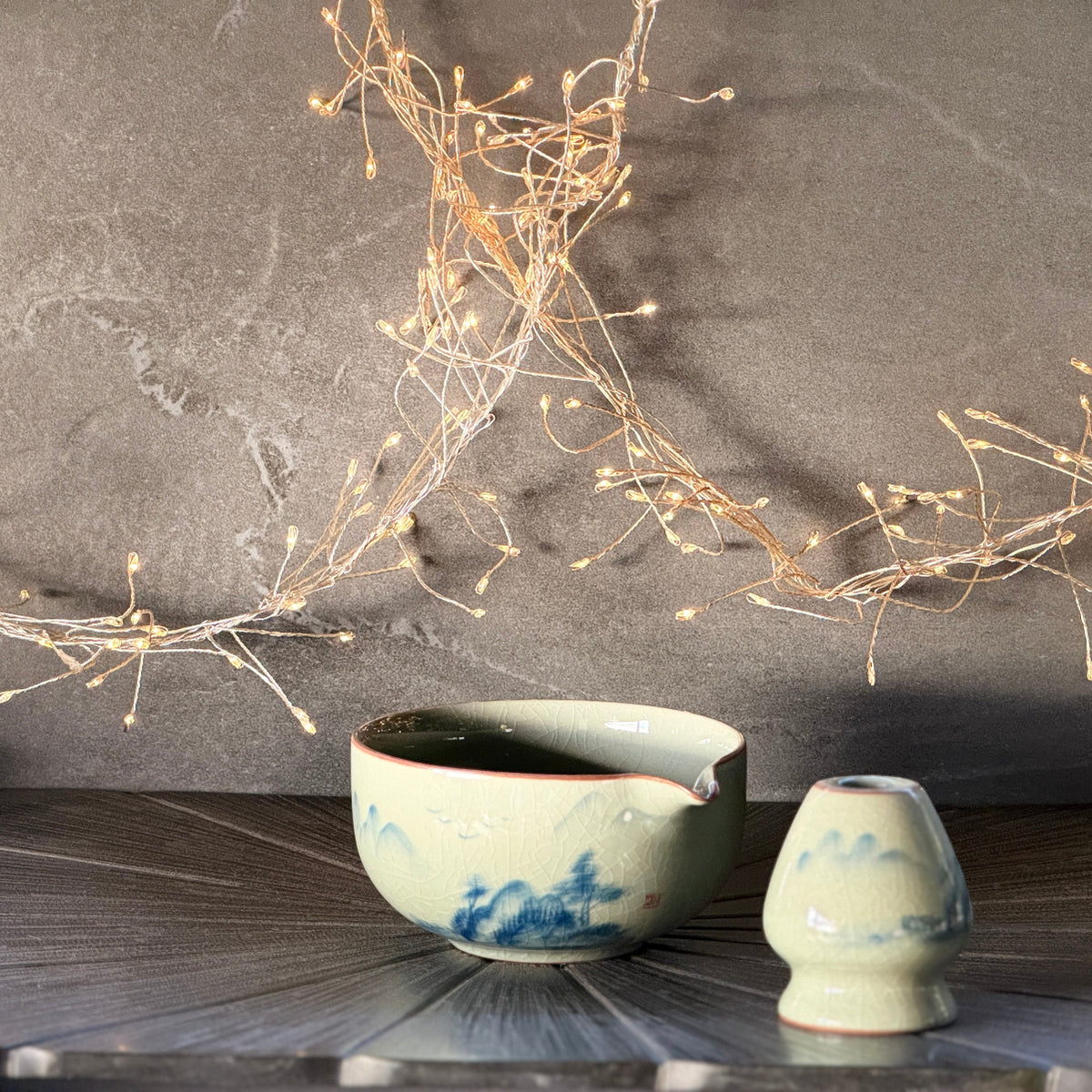 Blue Landscape Matcha Tea Set