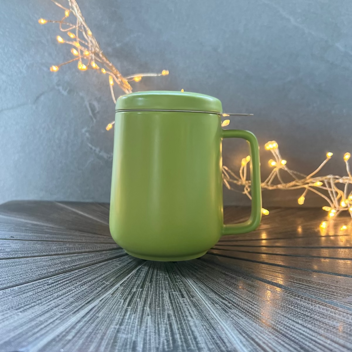 Peak Green Infuser Tea Mug