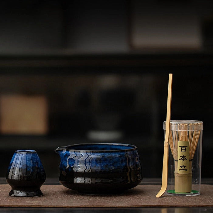 Midnight Blue Matcha Tea Set