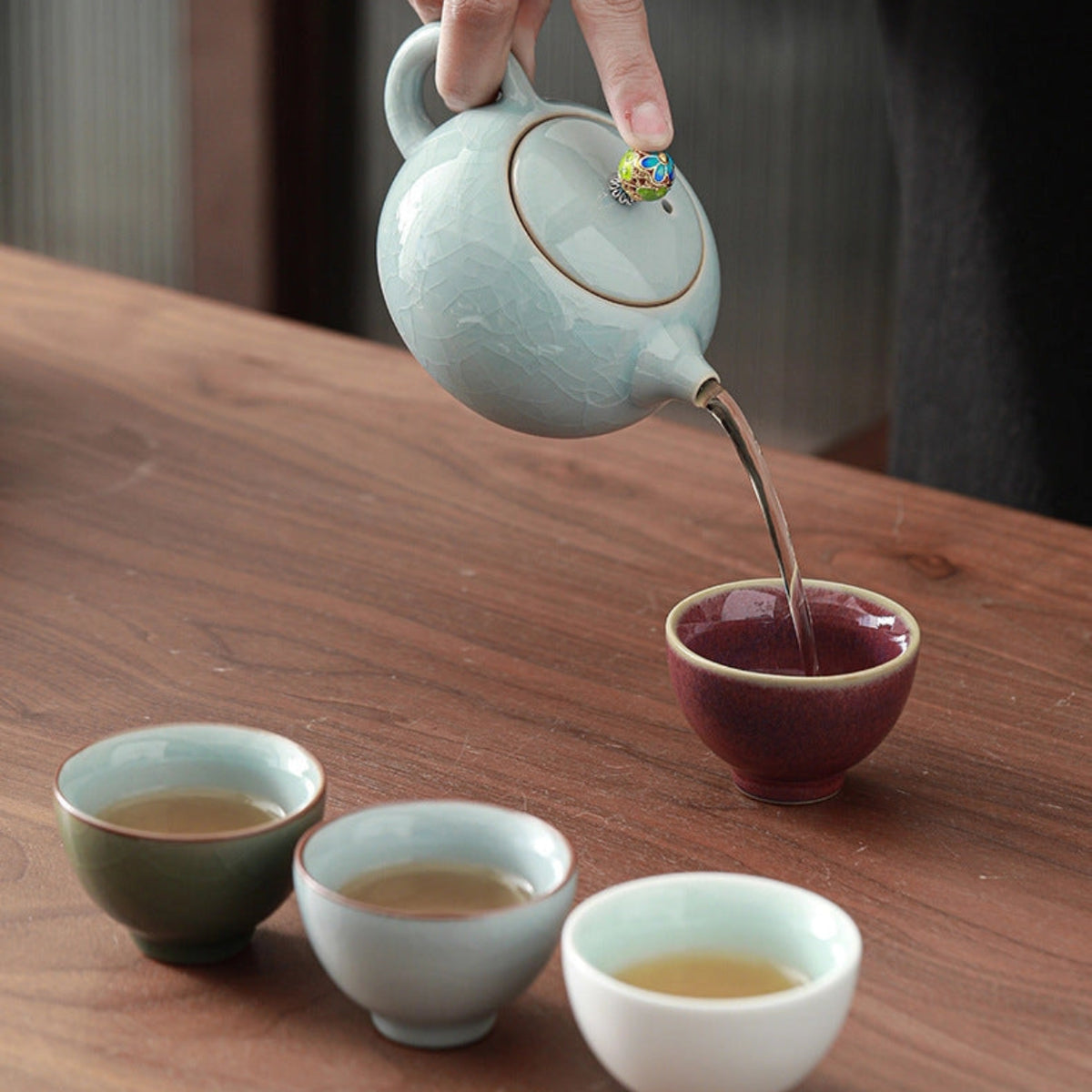 Ru Porcelain Traditional Gongfu Tea Set