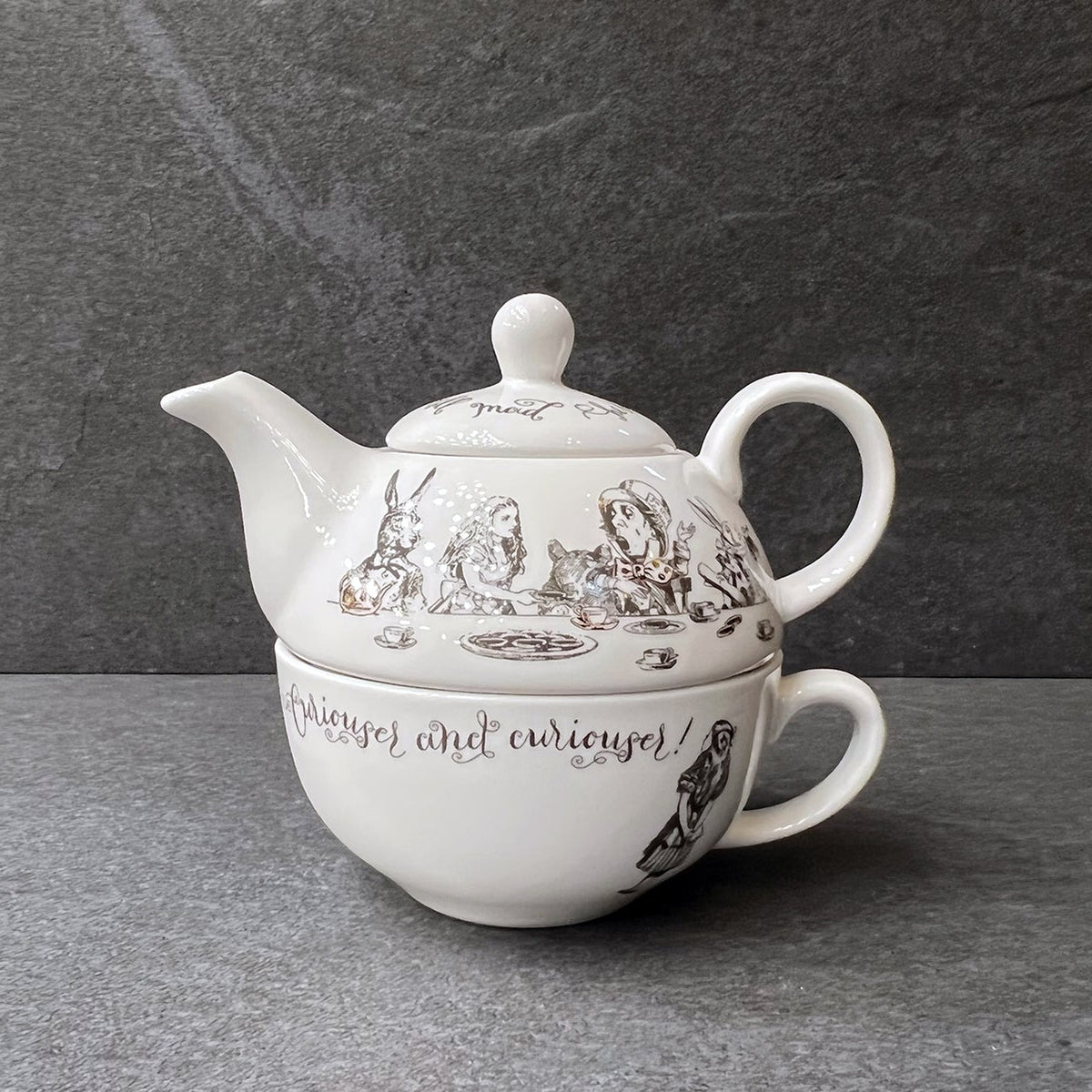 Alice In Wonderland Tea for One Pot Set