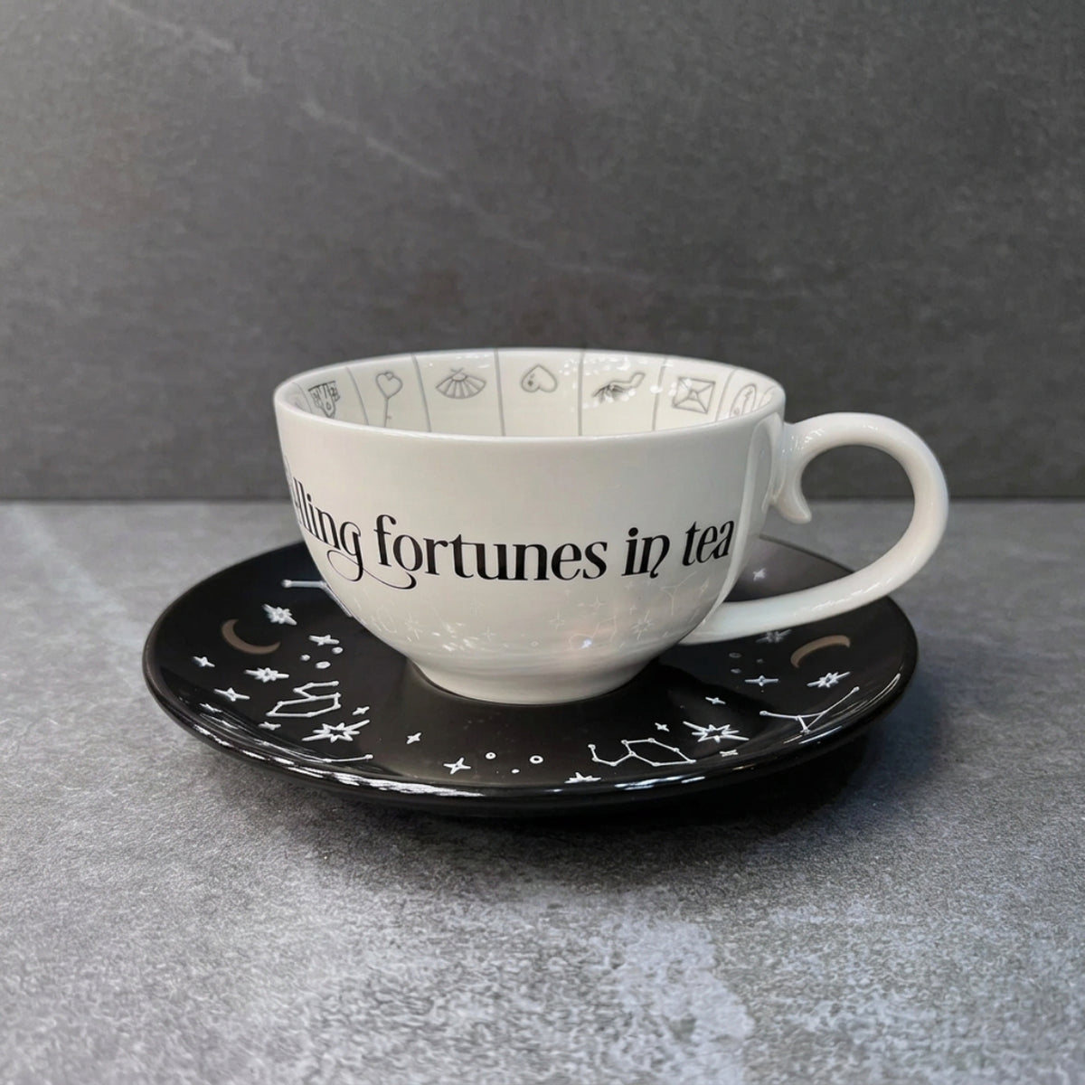 Fortune Teller's Tea Cup and Saucer