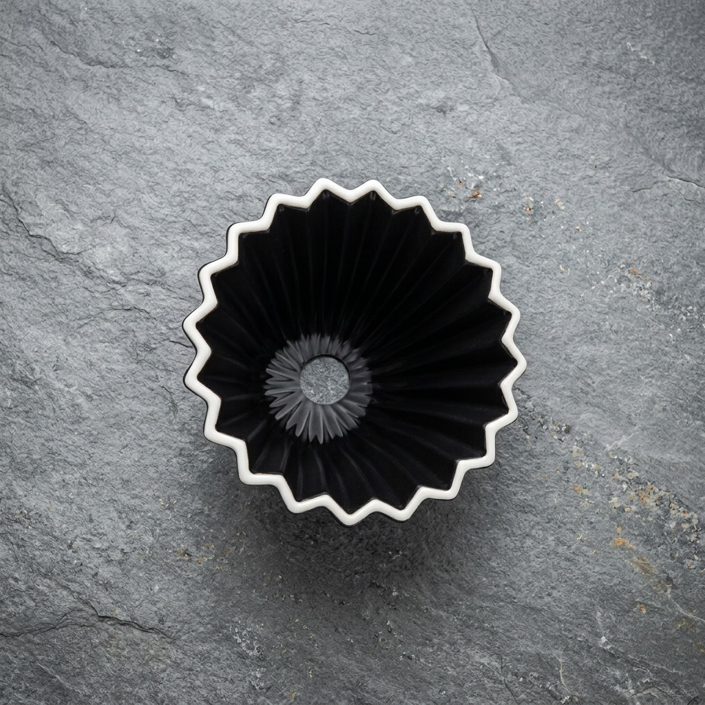 Black Star Porcelain Pour-Over Coffee Dripper
