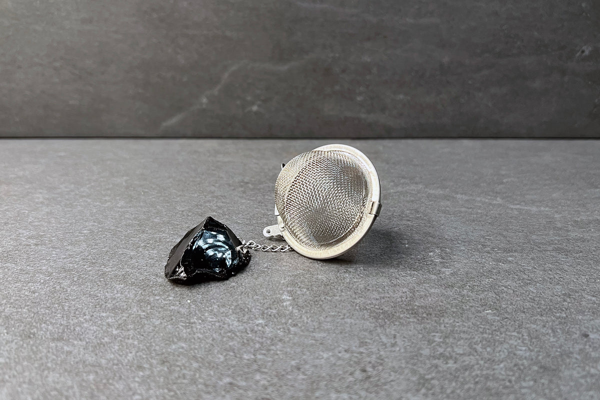 Obsidian Gemstone Tea Infuser Ball