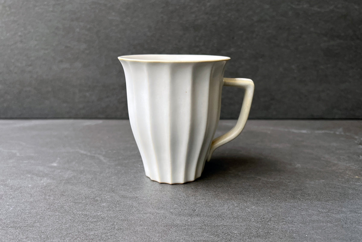 Vintage Milky White Japanese Mug