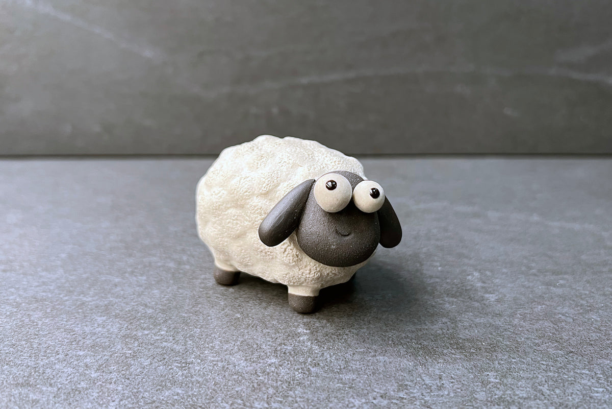 Wide Eyed Wanderer Sheep Tea Pet Traditional Yixing Clay