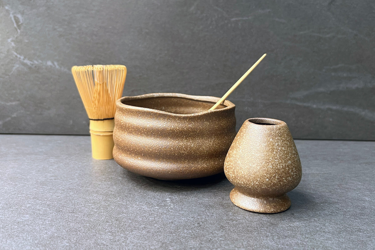 Mottled Earth Matcha Tea Set