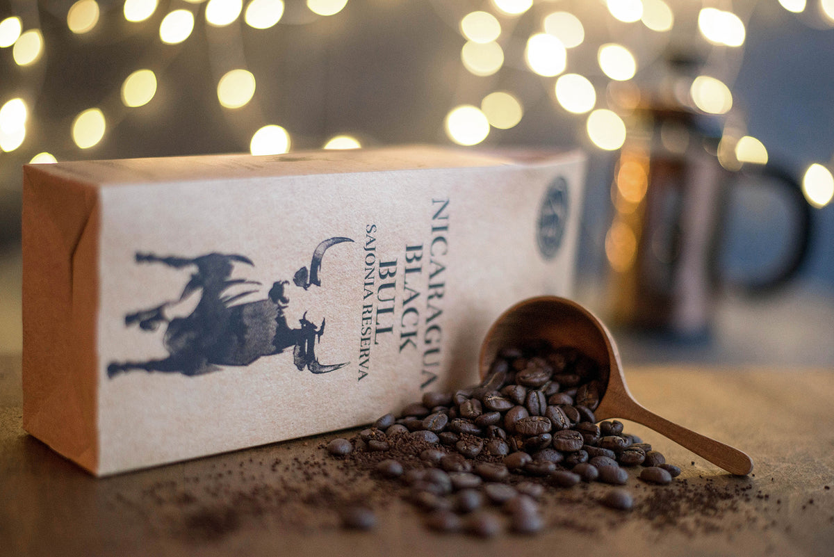 NICARAGUAN BLACK BULL SAJONIA GREEN COFFEE