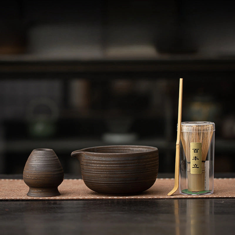 Fired Earth Matcha Tea Set