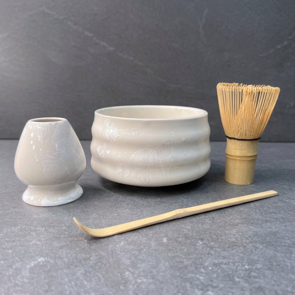 Crystal White Matcha Tea Set