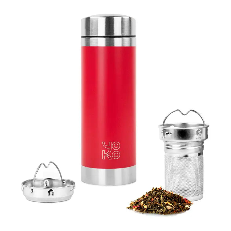 Red Thermos Tea Infuser 350ml