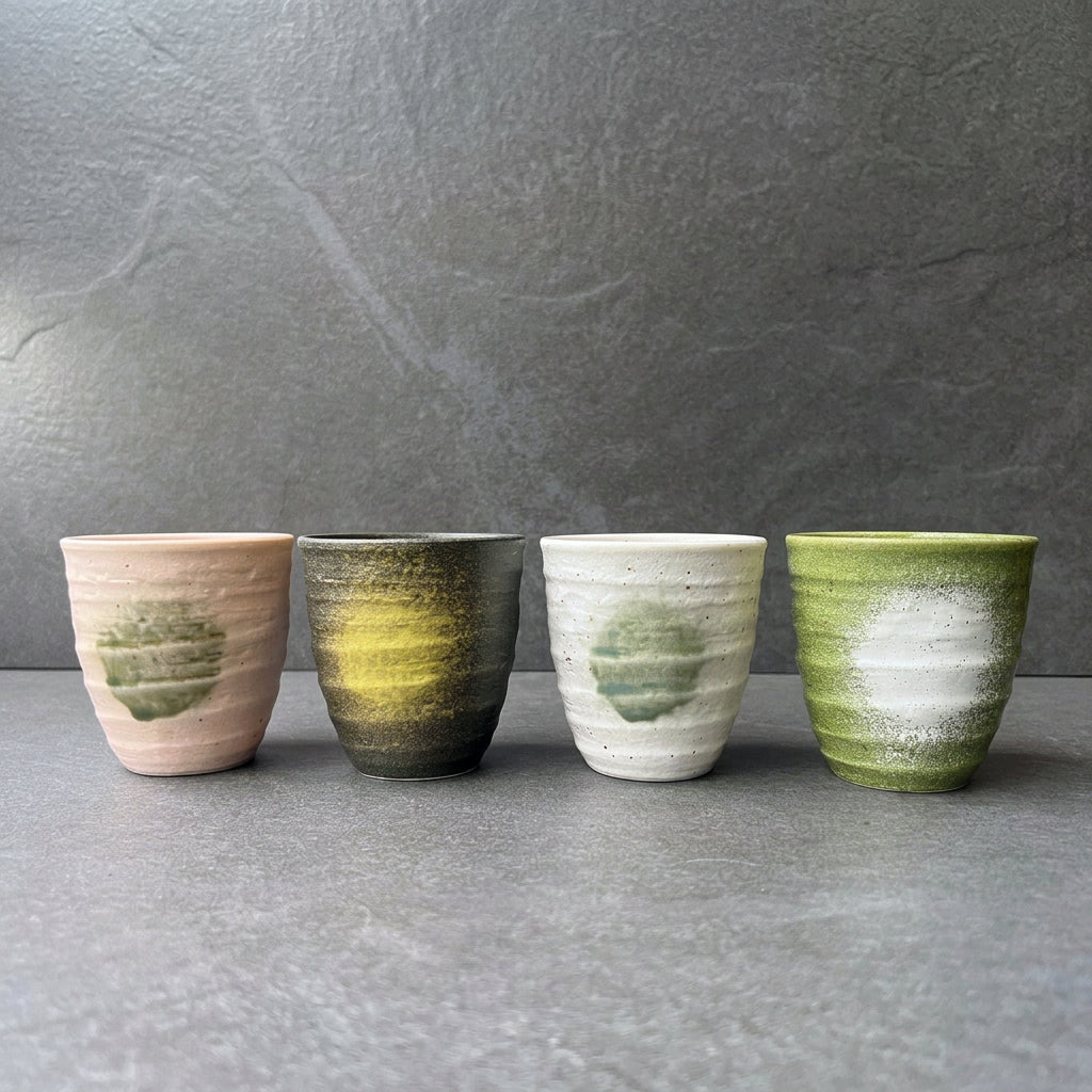 Akari Traditional Japanese Tea Bowl Set 4