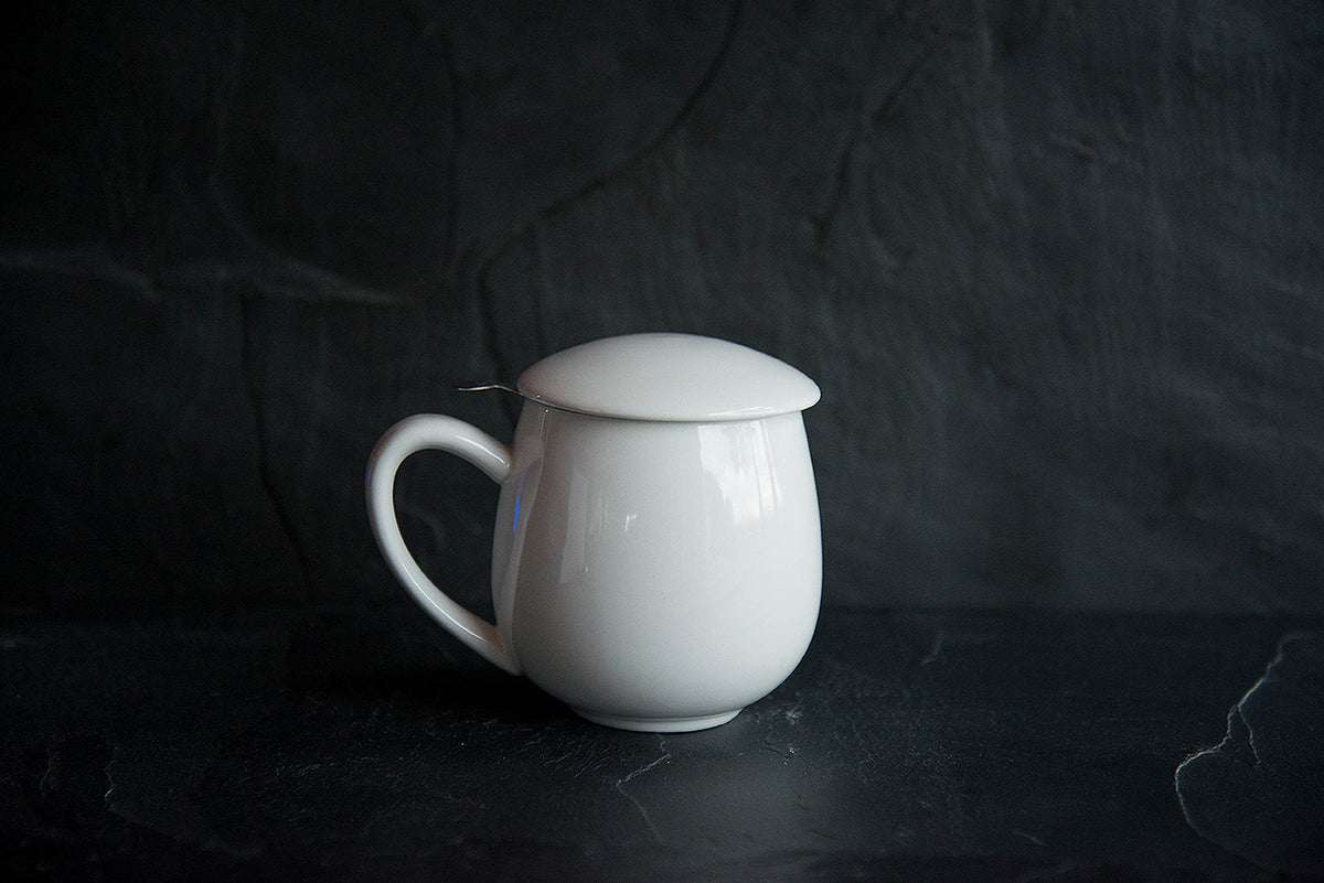 Zaara White Infuser Mug