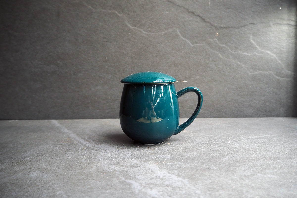 Zaara Dark Green Infuser Mug