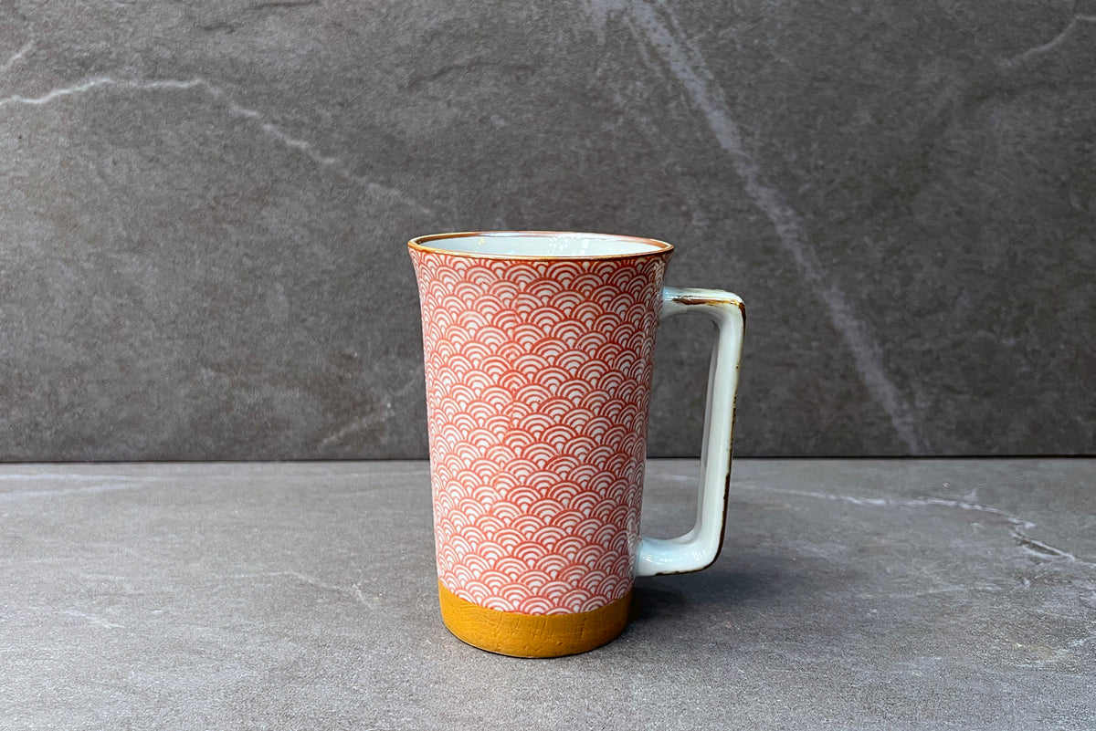 Hibiko Red Japanese Mug 0.37L