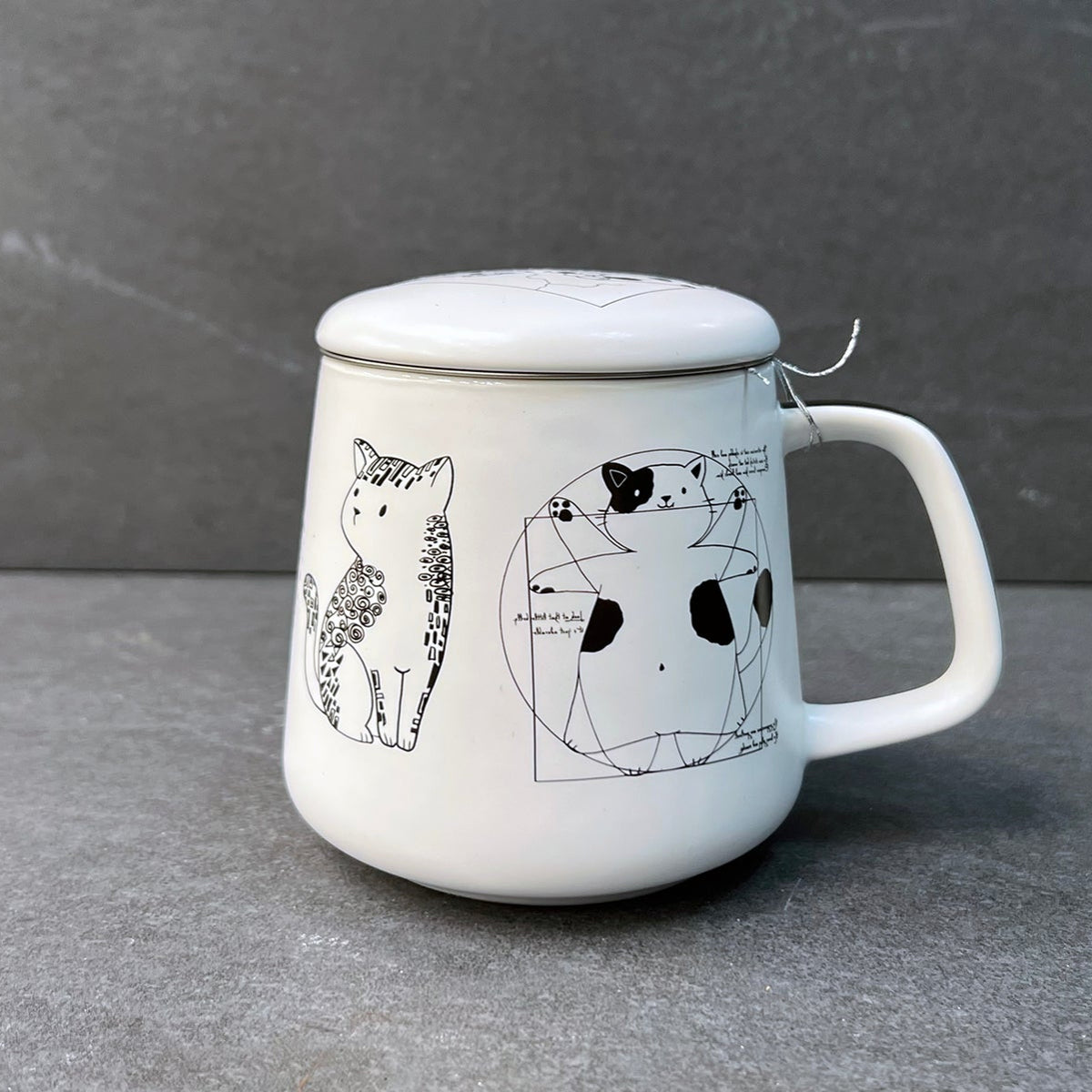 Artist Cats Infuser Tea Cup