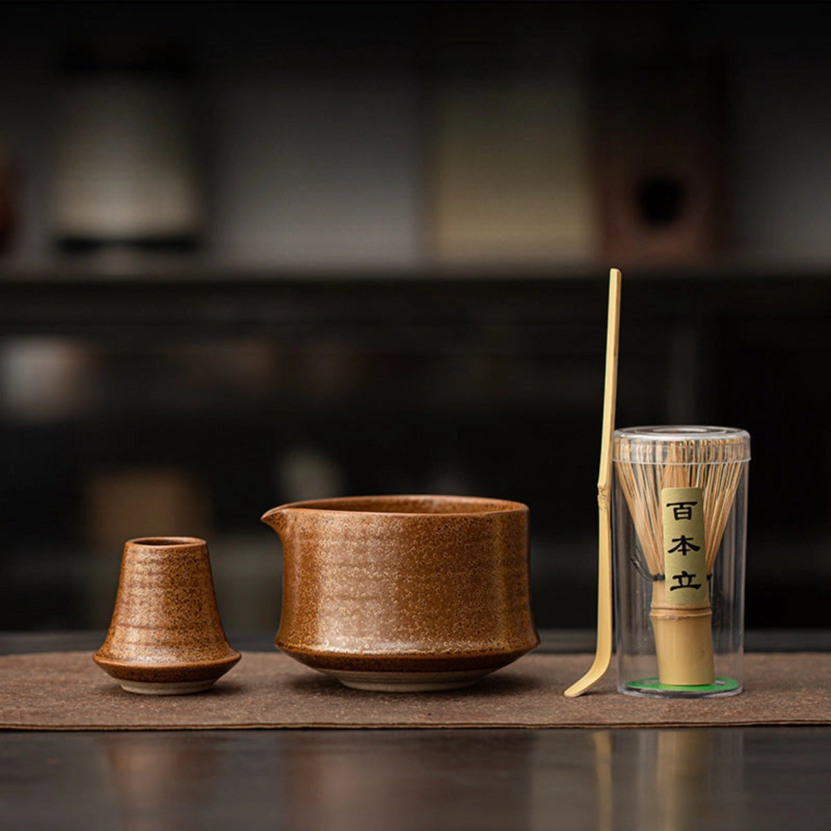 Earth Stone Matcha Tea Set