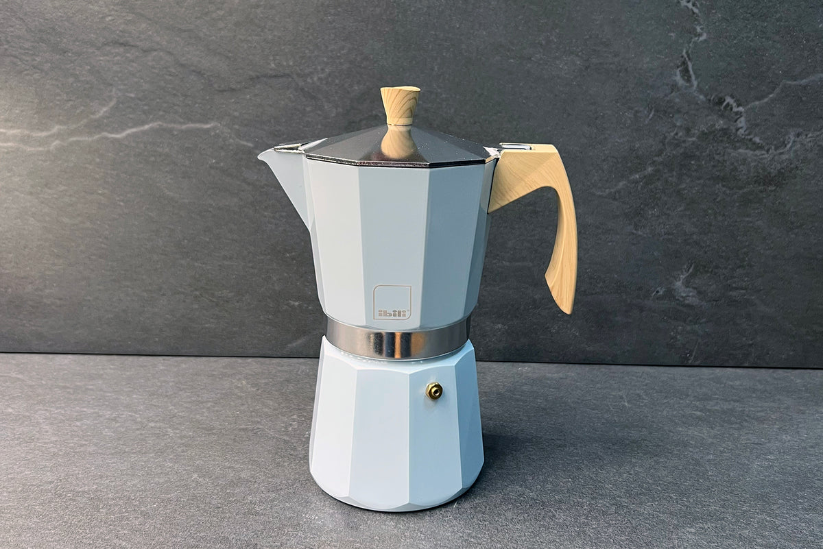 Tuscany Blue Aluminium Espresso Maker 9-Cup