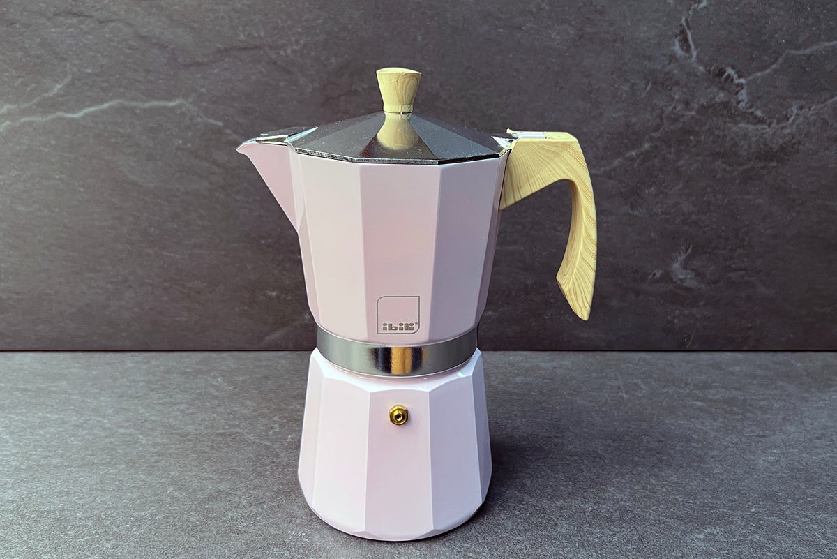 Veneto Pink Aluminium Espresso Maker 9-Cup