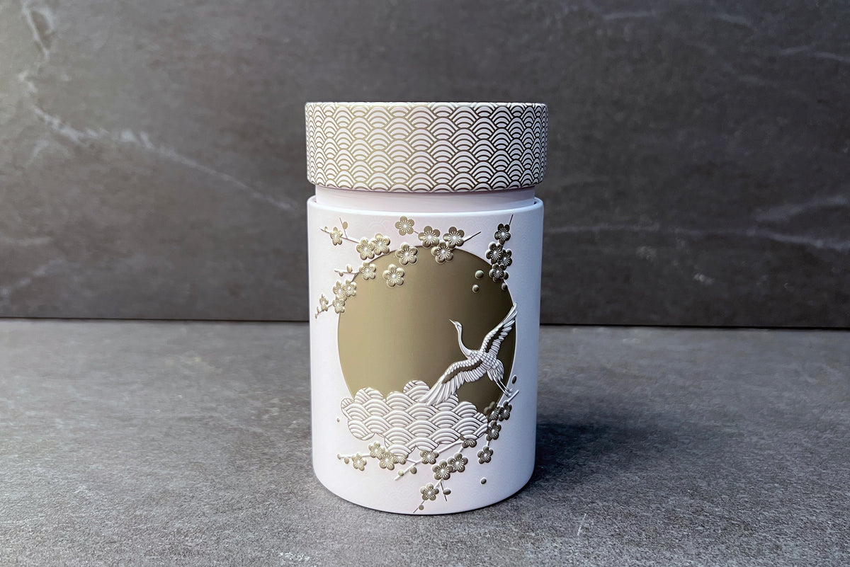 White Komorebi Tea Caddy