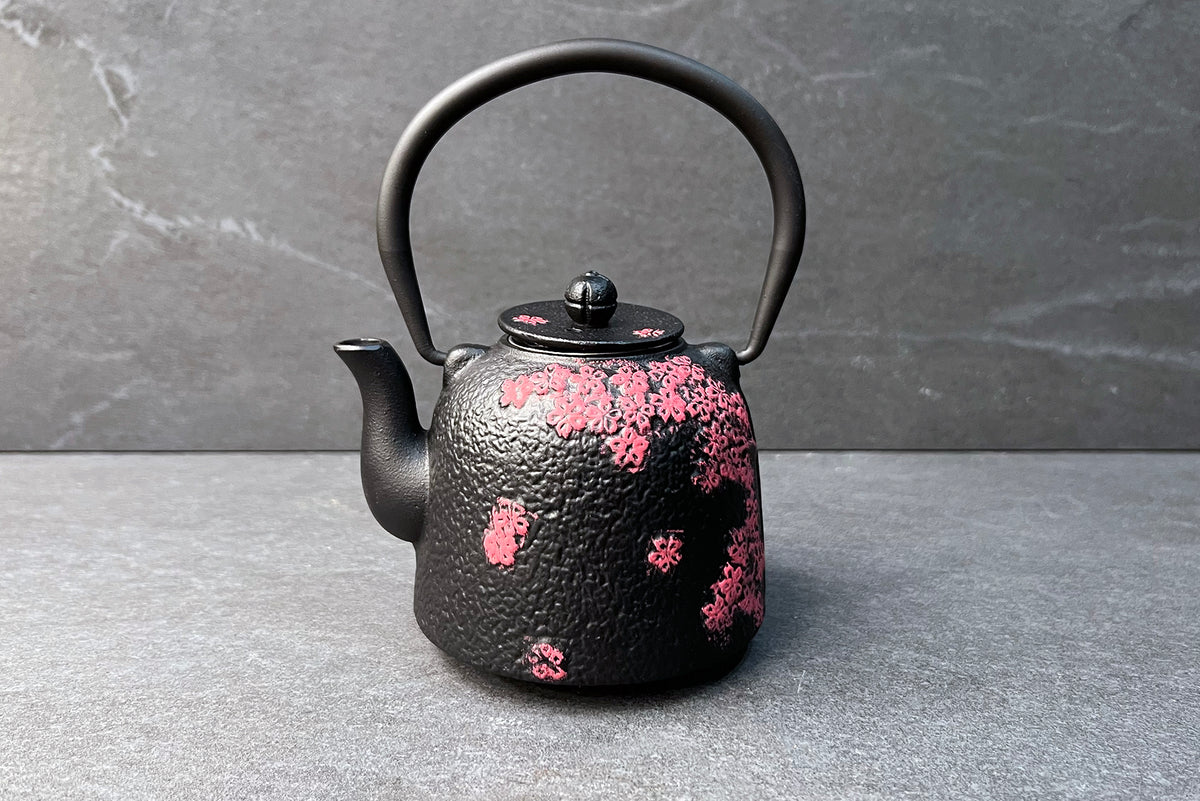 Chun Black/Pink Cast Iron Teapot