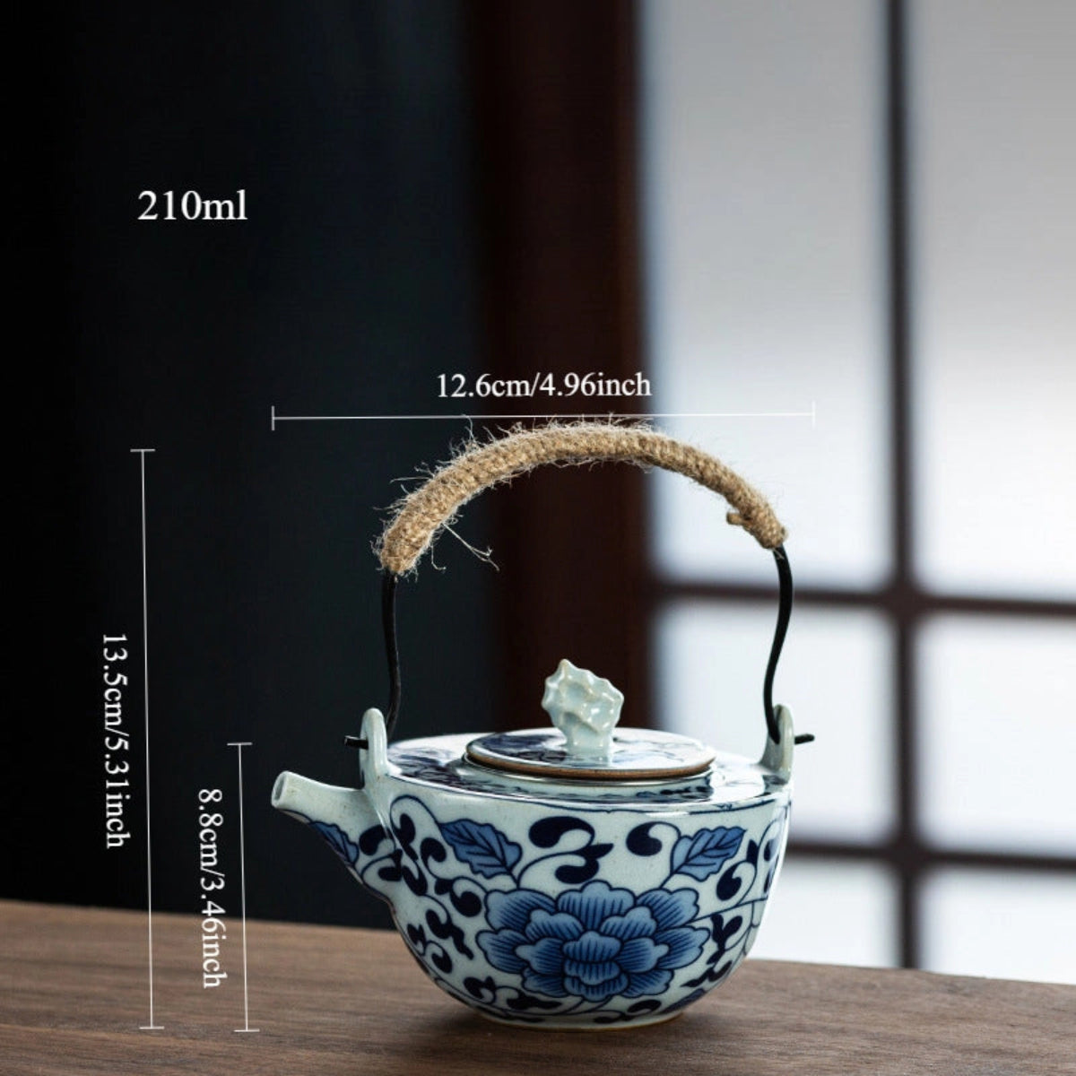 Blue Garden Traditional Teapot 210ml