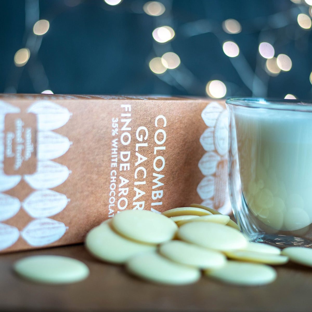Colombia Glaciar White Chocolate Buttons 35%