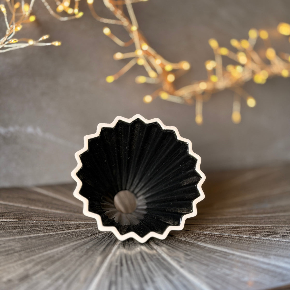 Black Star Porcelain Pour-Over Coffee Dripper