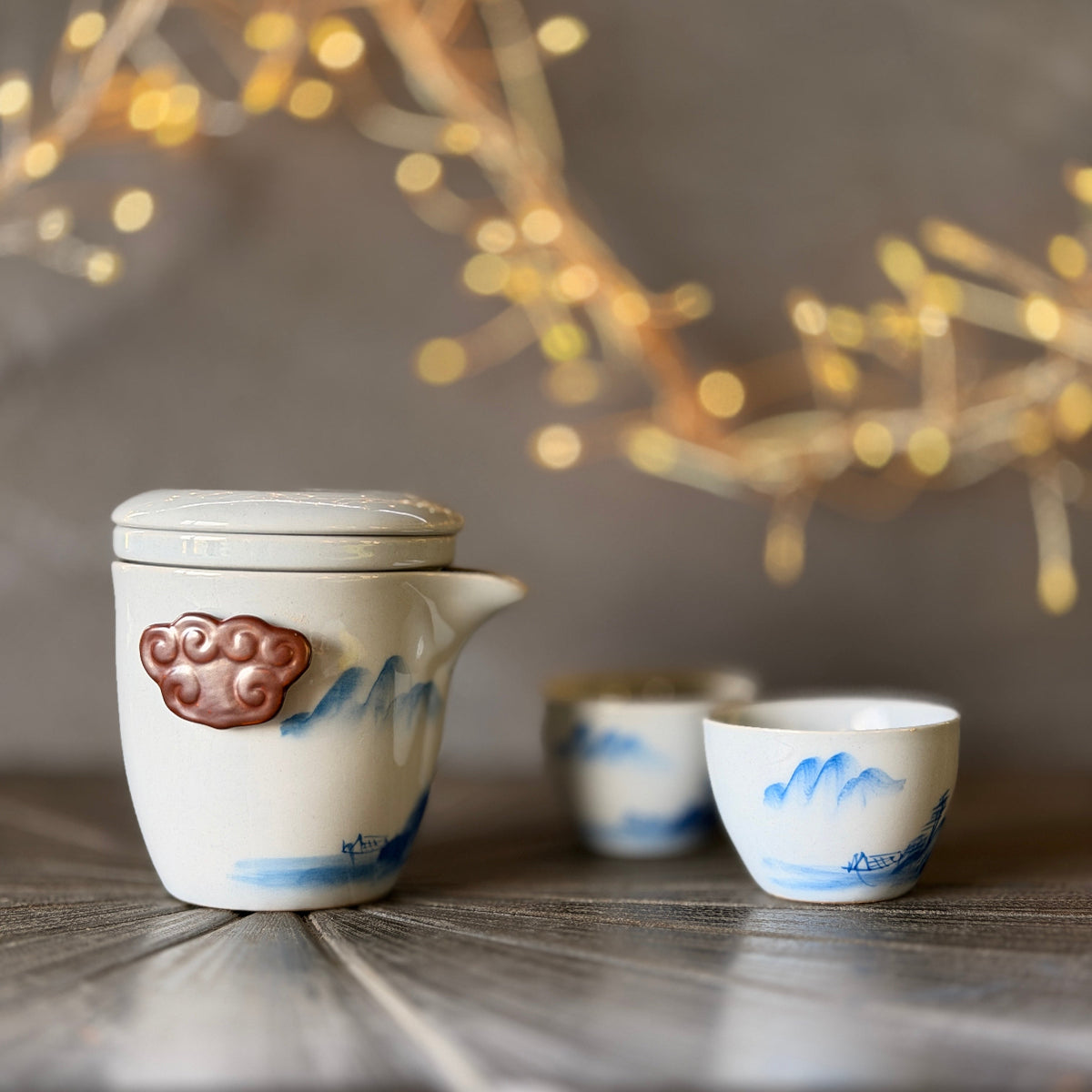 Blue Mountains Tea Set with Travel Case