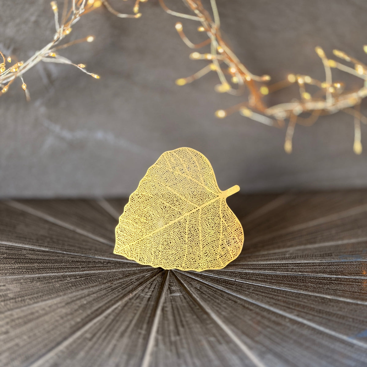 Gold Skeleton Leaf Tea Strainer