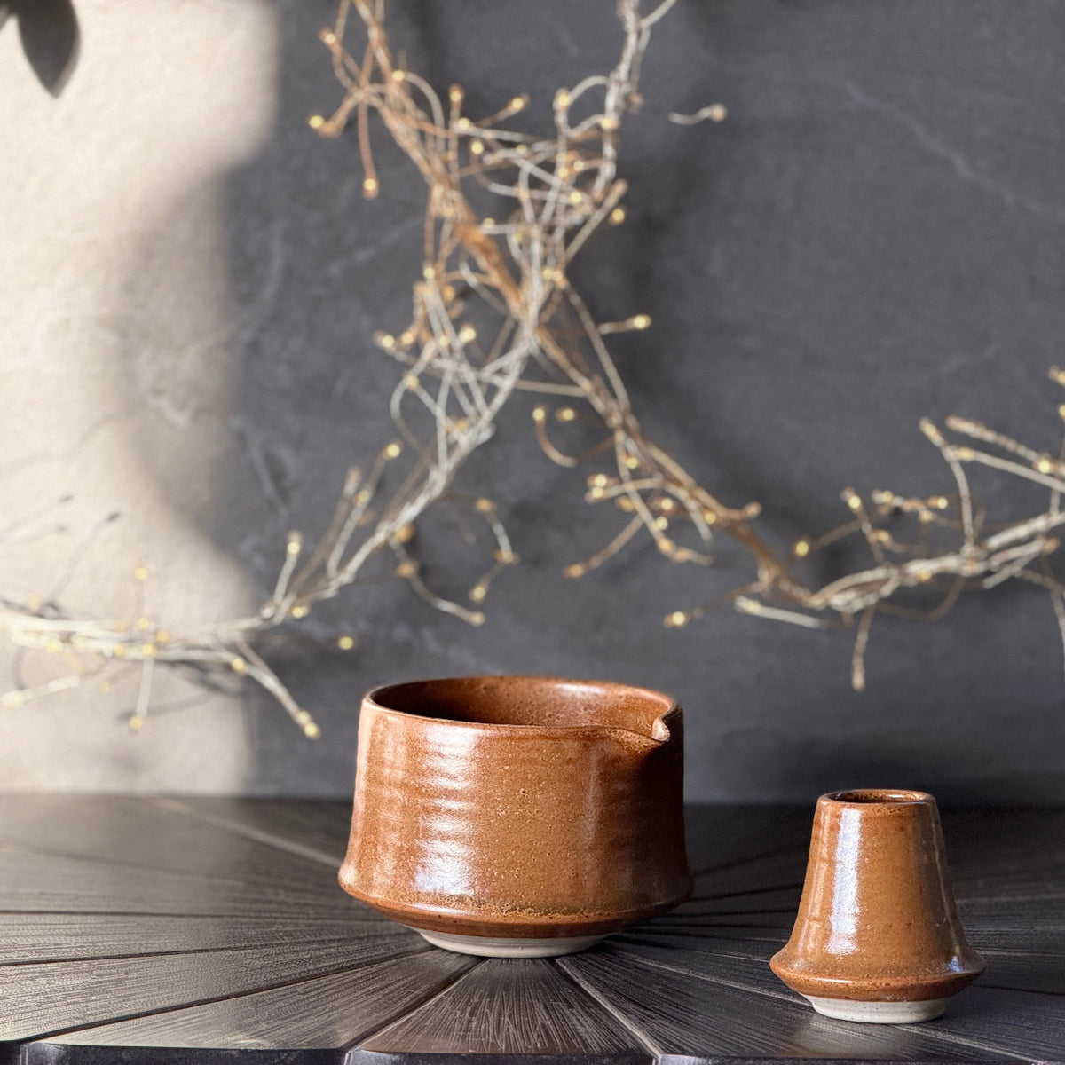 Earth Stone Matcha Tea Set