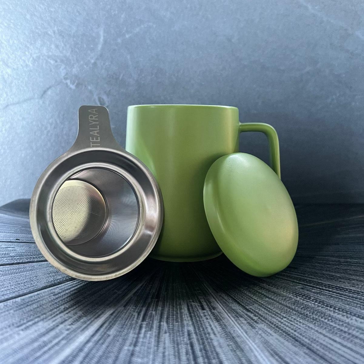 Peak Green Infuser Tea Mug