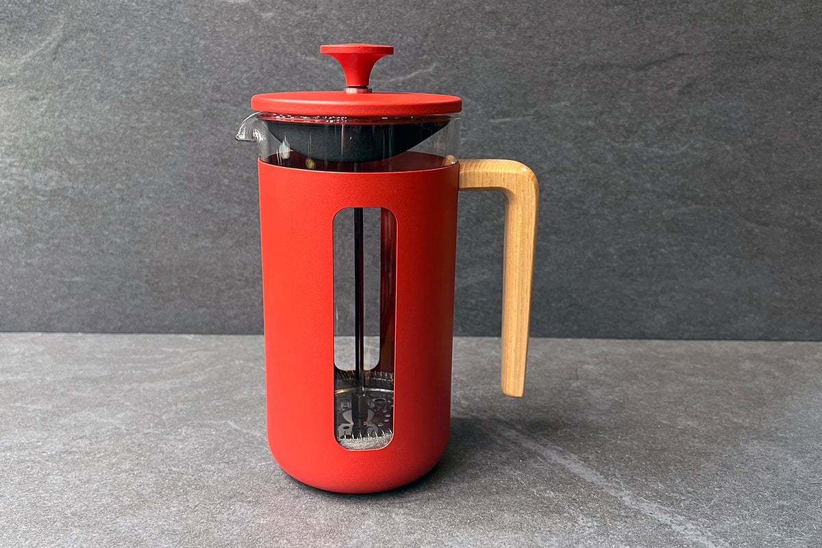 New Pisa 8 Cup Matt Red Cafetiere