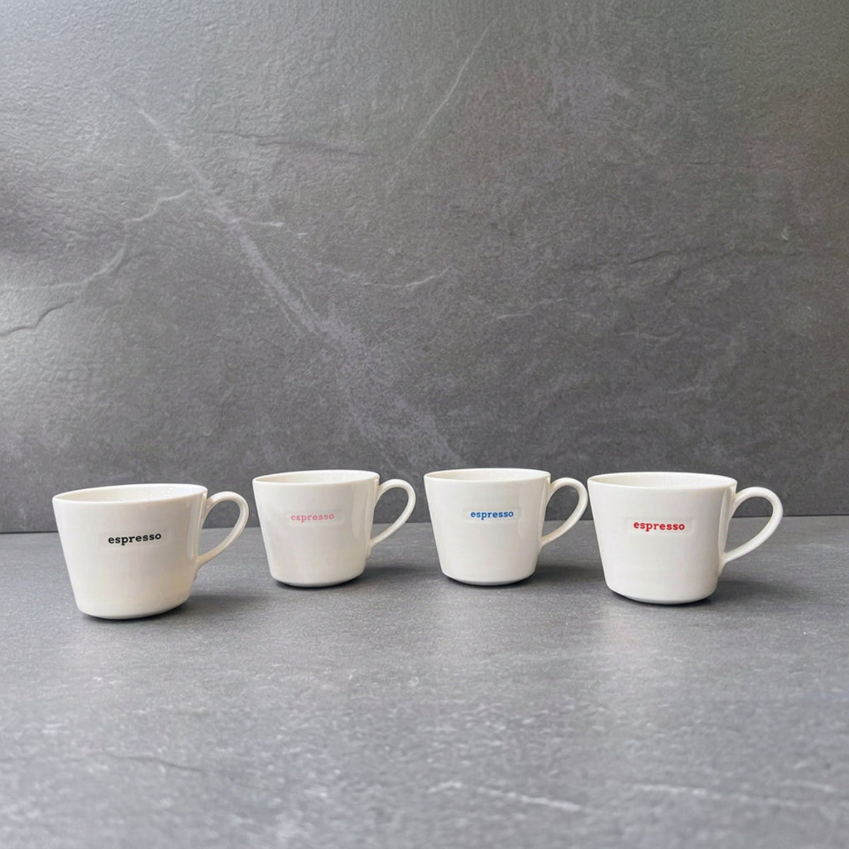 Epresso Typewriter Espresso Cups Set of 4