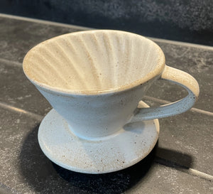 White Salt Coffee Dripper Filter and Jug