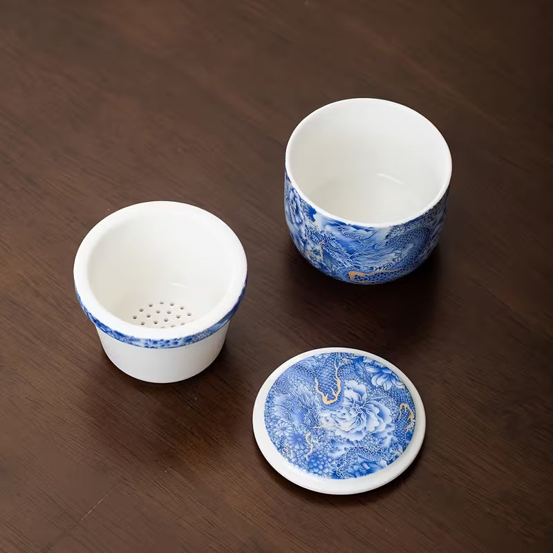 Blue Dragon Traveller's Tea Set