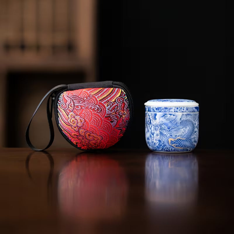 Blue Dragon Traveller's Tea Set
