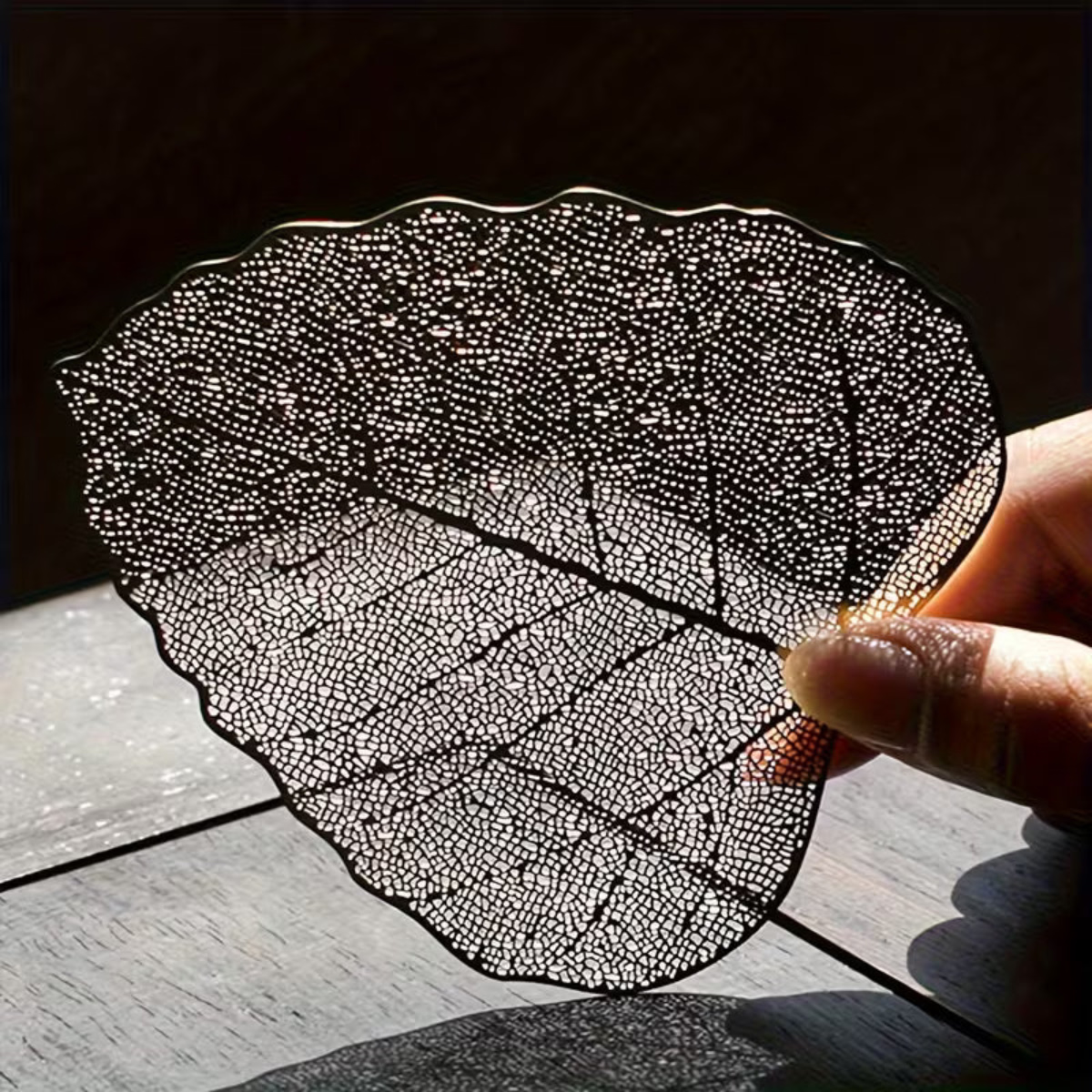 Gold Skeleton Leaf Tea Strainer