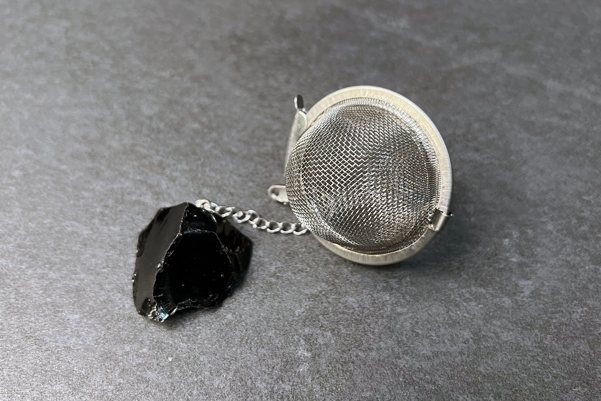 Obsidian Gemstone Tea Infuser Ball