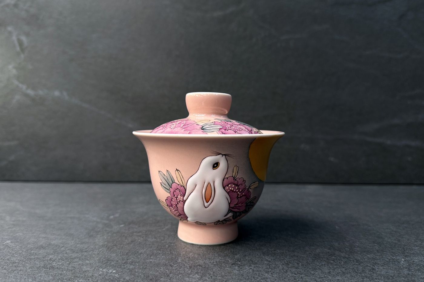 Handpainted Year of the Rabbit Gaiwan Tea Set